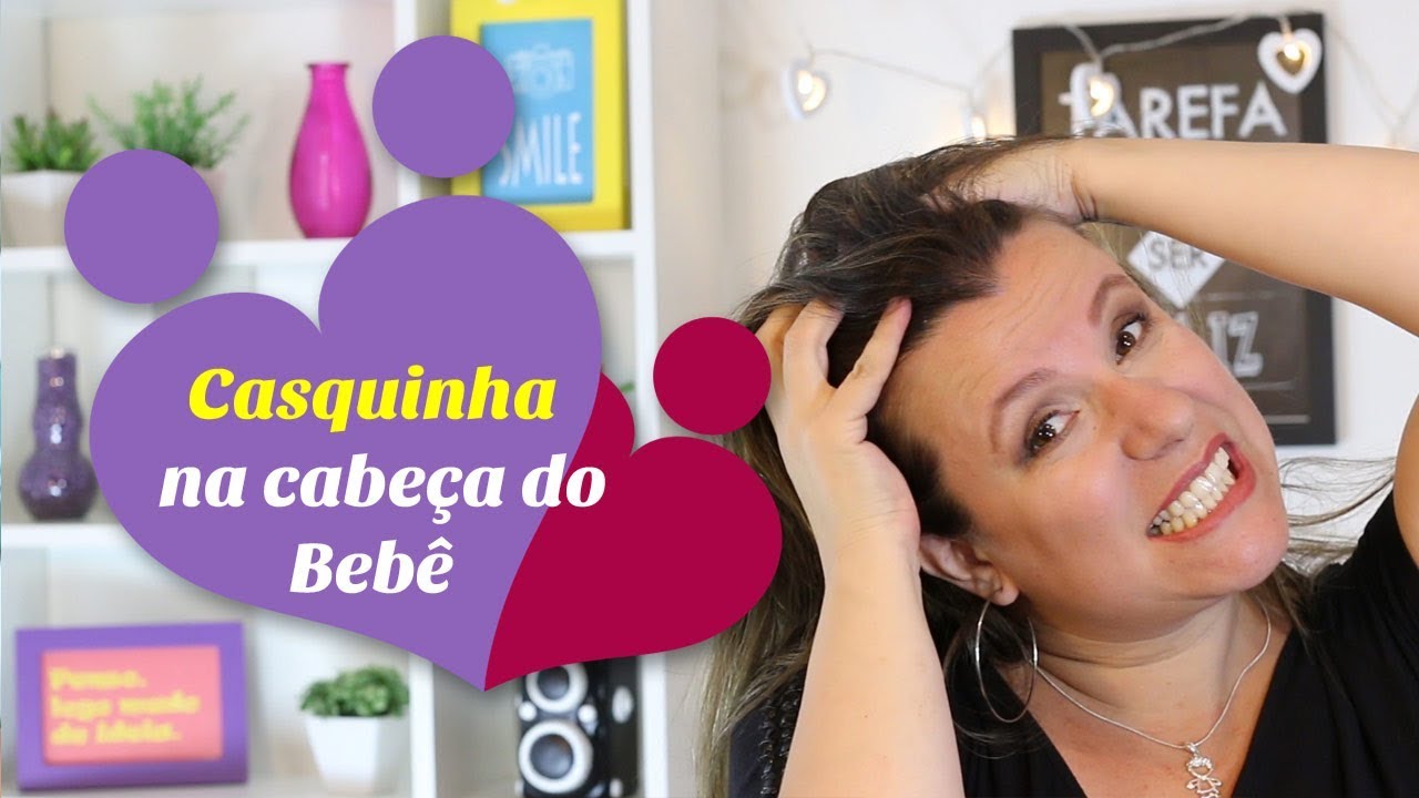 Casquinha na cabeça do bebê