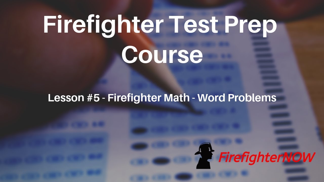 Firefighter Math - Word Problems