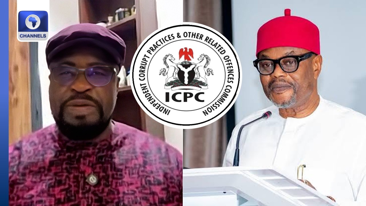 Charles Abana of the FRC and Senator George Akume meet in Abuja to discuss Nigeria's ₦2.5 trillion independent revenue target