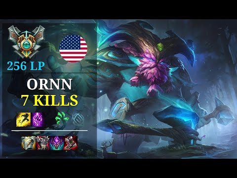 Ornn Top vs Kled - 7 kills - Uwo Chim NA Grandmaster (256 LP) Patch 11.3