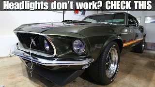 Headlights not working on your Classic Car? CHECK THIS
