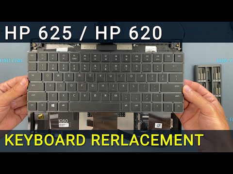 Замена клавиатуры на ноутбуке HP 620, 625