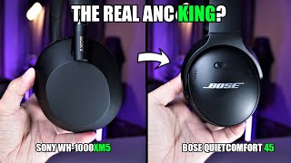 Sony WH-1000XM5 vs Bose QC45 🔥 ANC is BETTER! 😲