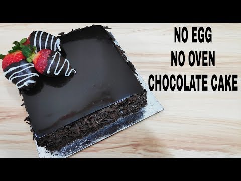 बिना अंडे बिना ओवन के बनाए नए साल के लिए चॉकलेट केक। CHOCOLATE CAKE EGG LESS & WITHOUT OVEN Video
