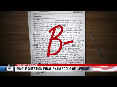 Faking The Grade: One Question Final Exam