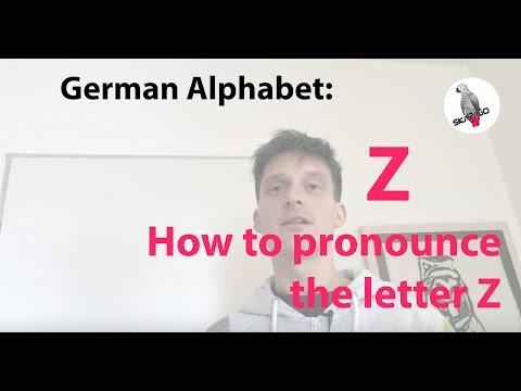 German alphabet (Z): how to pronounce the letter Z
