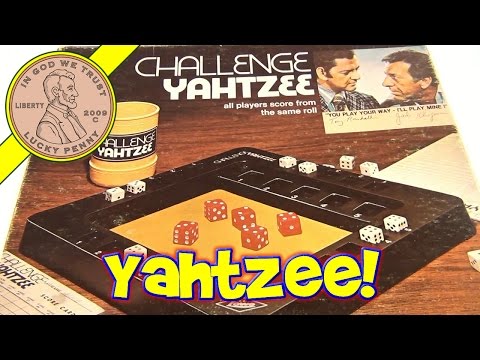 Challenge Yahtzee #2420 Milton Bradley, 1974 E.S. Lowe Games - The Odd Couple - Felix & Oscar 