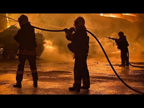 Five injured as Russian drone strike sparks major fire in Odesa region