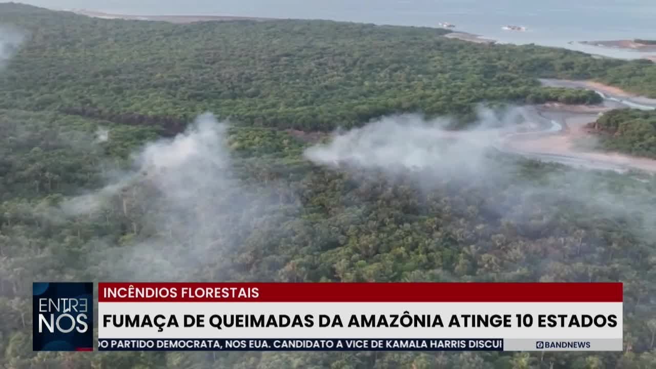 Fumaça de queimadas da Amazônia atinge 10 Estados pelo Brasil