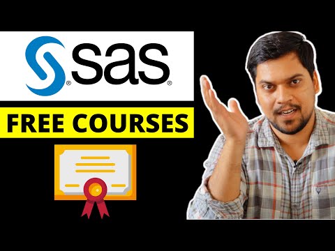 Free courses and certification by SAS