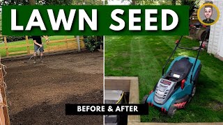 How To Grow A Lawn From Grass Seed (before & after)