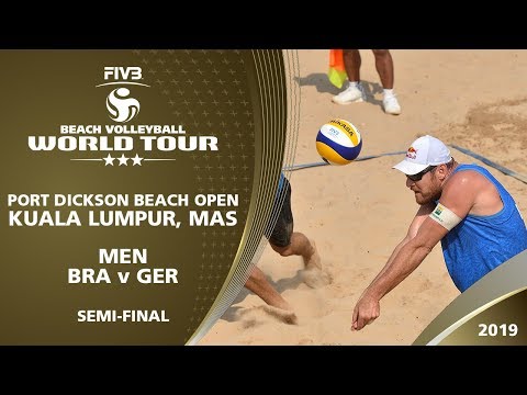 Men's Semi-Final - BRA v GER - FIVB Beach Volleyball World Tour - Kuala Lumpur (MAS) - 3*