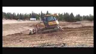 preview picture of video 'Central Training Academy Sloping on a 450J John Deere Dozer Most Wanted'