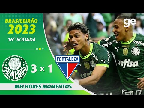 Gols e lances de Palmeiras x Fortaleza