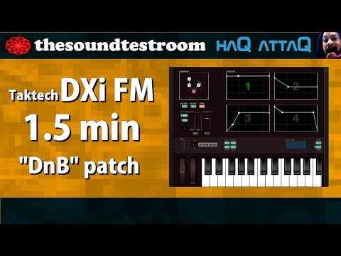 DXi FM synthesizer for iPad and iPhone │ DnB patch - haQ attaQ Synth Tweak 6