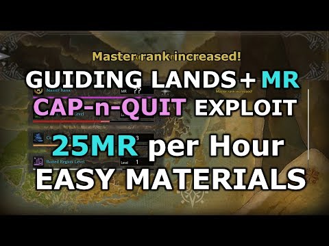 MHW Guiding Lands ULTIMATE EXPLOIT - Master Rank Up, Material Farm AND Area Levelling (After patch)