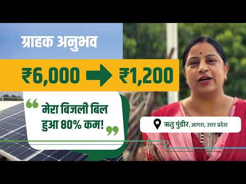 Solar customer review — Ritu Pundir, Agra