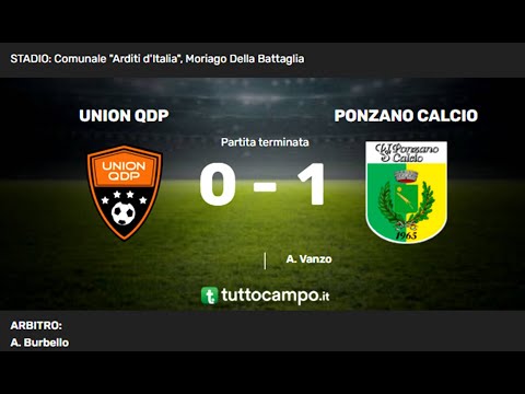 UNION QDP vs PONZANO CALCIO: 0-1