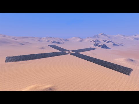 300 GOLDEN KNIGHTS vs 50K ZOMBIES UEBS - Ultimate Epic Battle Simulator