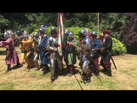 The Beauforte Companye at Stoke Hall for the re-enactment of the Battle of Stoke Field