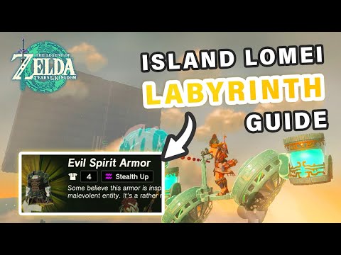 How to get Evil Spirit Armor | Lomei Labyrinth Island Walkthrough ► Zelda: Tears of the Kingdom