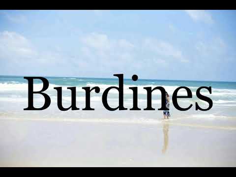 How To Pronounce Burdines🌈🌈🌈🌈🌈🌈Pronunciation Of Burdines
