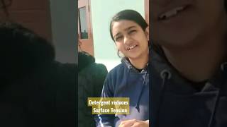 how detergent reduces surface tension | surface tension | viscosity experiment class 11th Fluid jee