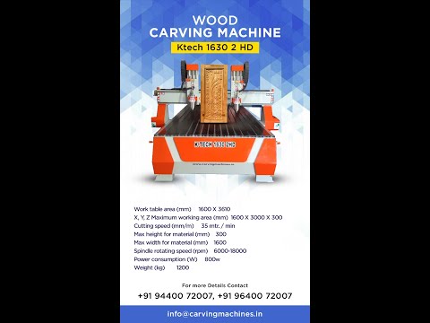 K-1325 Automatic 3D Double Head Wood Carving Machine With Servo Motor