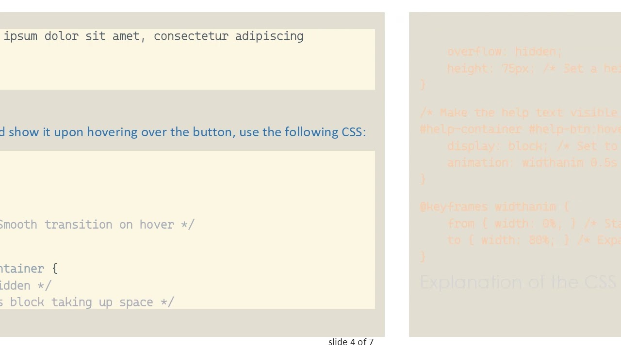 Make a Div Visible on Button Hover Using Pure CSS