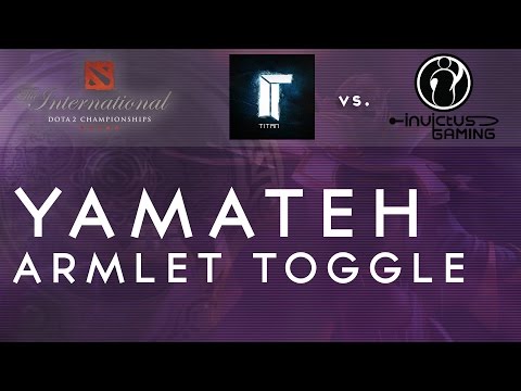 Amazing Armlet toggle by Titan.Yamateh vs. IG @ TI4 Group Stage