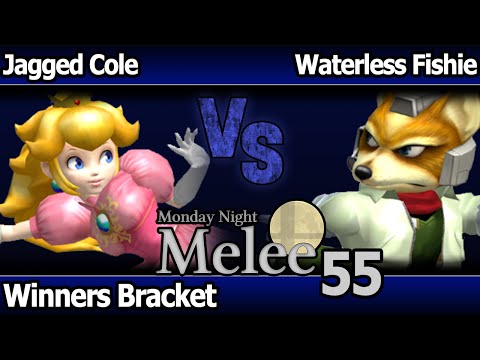 MNM 55 Melee - JaggedCole (Peach) vs FX | WaterlessFishie (Fox) - Winners Bracket