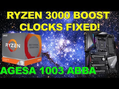 Ryzen 3000 Boost Clocks Fixed - Agesa 1003 ABBA X570 Aorus Master