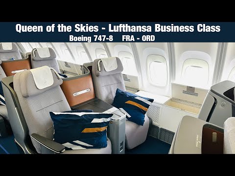 Lufthansa Business Class - Boeing 747-8 Upper Deck - Frankfurt to Chicago