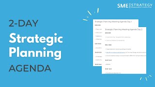 2-Day Strategic Planning Agenda Sample (walkthrough)