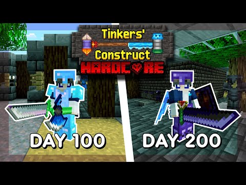 I Survived 200 DAYS in Modded HARDCORE Minecraft