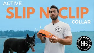 NEW* BullyBillows Active Slip N&#39; Clip Collar
