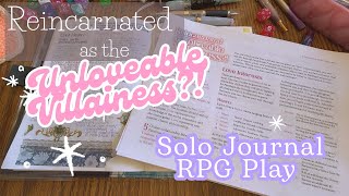 I am OBSESSED with this free Solo Journal RPG | Reincarnated as the Unlovable Villainess Play
