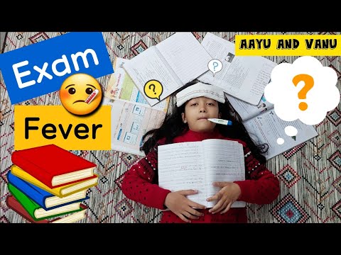 EXAM FEVER 🤒📙😓 | Students Before Exam | Aayu and Vanu