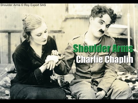 Charlie Chaplin, Wounded Soldier - Clip from "Shoulder Arms" (1918) with Edna Purviance
