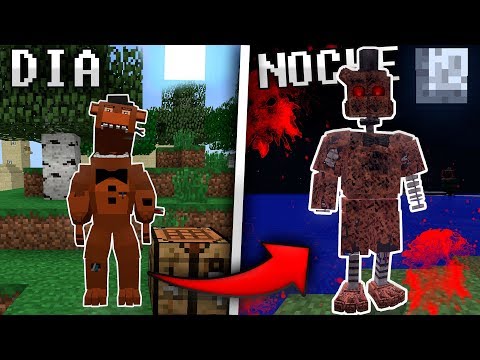 ¡ME CONVIERTO EN FREDDY.EXE 😱 TRAS SER MORDIDO EN MINECRAFT FIVE NIGHTS AT FREDDYS EN MINECRAFT MOD