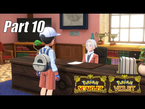 Pokemon Scarlet Gameplay Walkthrough - Part 10 NARANJA ACADEMY (FULL GAME)