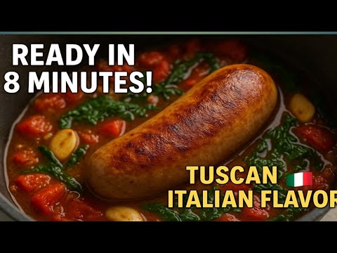Tuscan Sausage & Potatoes in 8 Minutes | Easy Pressure Cooker Dinner Recipe!