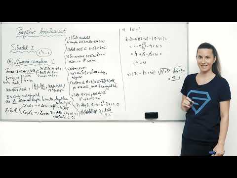 Numere complexe. Modulul unui număr complex – Pregătire Bacalaureat Matematică, Model Subiect I