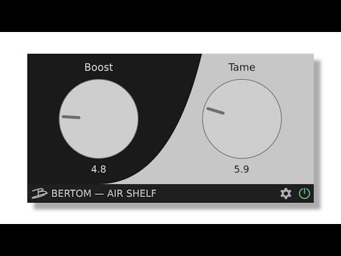 Bertom Air Shelf - Free high frequencies dynamic EQ plug-in