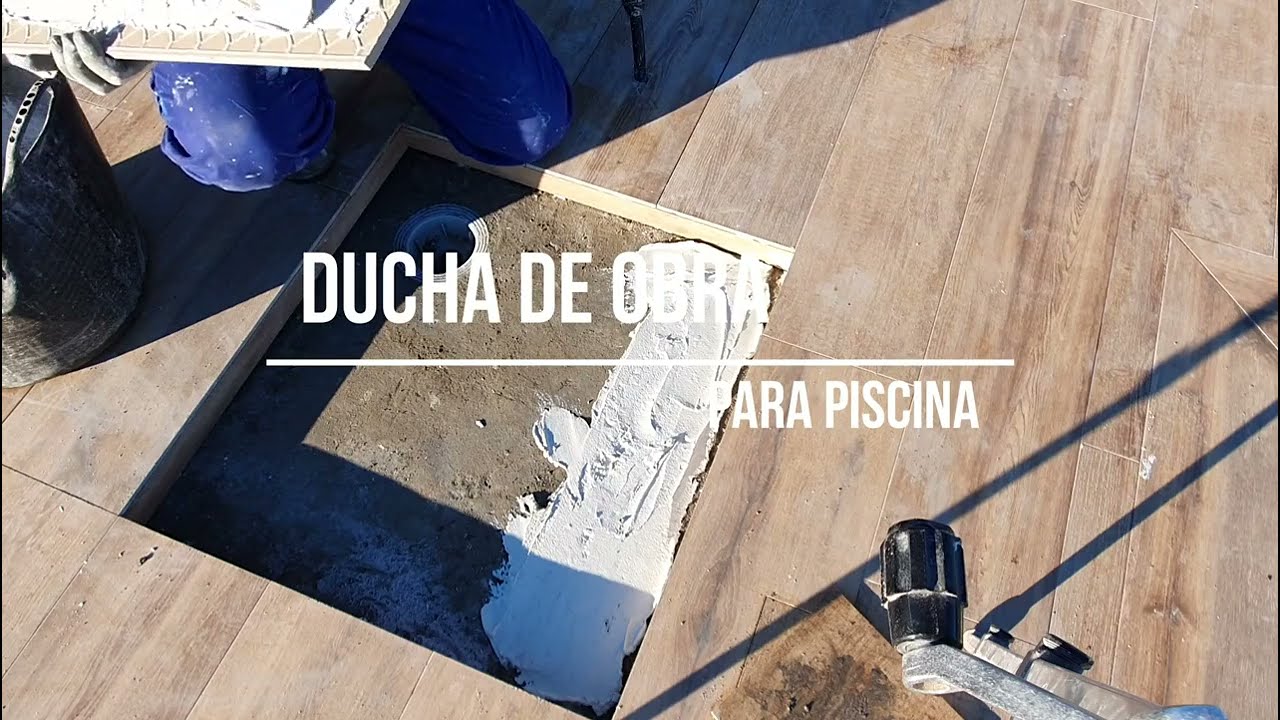 Hacer ducha para piscina
