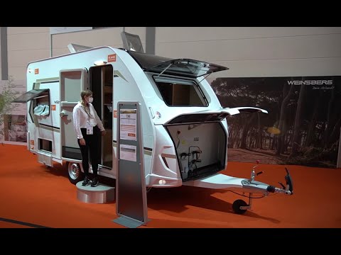 4m caravan with fold-down bed:Weinsberg CaraOne390PUH 2021.The space miracle with a gigantic kitchen