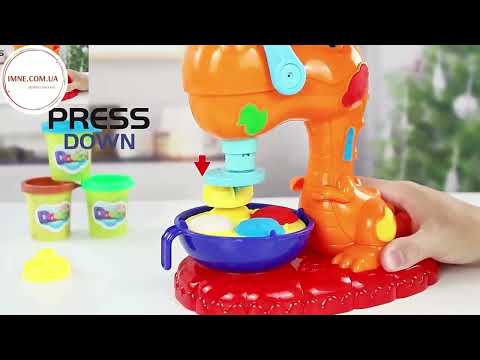 Игровой набор теста мягкой массы для лепки с фигуркой динозавра 6 цветов пресс аксессуары детское творчество - фото 1 - id-p2804594332