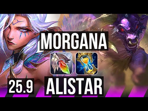 MORGANA & Ezreal vs ALISTAR & Aphelios (SUP) | 1/3/22 | KR Master | 25.9