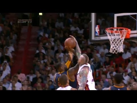 Chris Andersen blocks LeBron James | Cavaliers vs Heat | March 16, 2015 | NBA 2014-15 Season