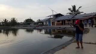 preview picture of video 'Kolam pancing acun medan, hamparan perak, snapper fishing.'